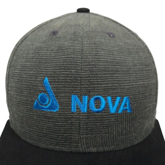 Nova Embroidered Snapback Cap Trucker Baseball Hat USA Made Brushed Cotton - Picture 7 of 13